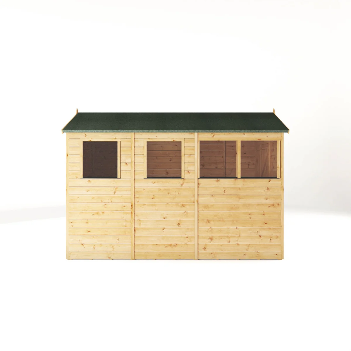 Mercia Modular 10' 3" x 5' 2" Apex Shed - Premium Dip Treated Shiplap - Image 6