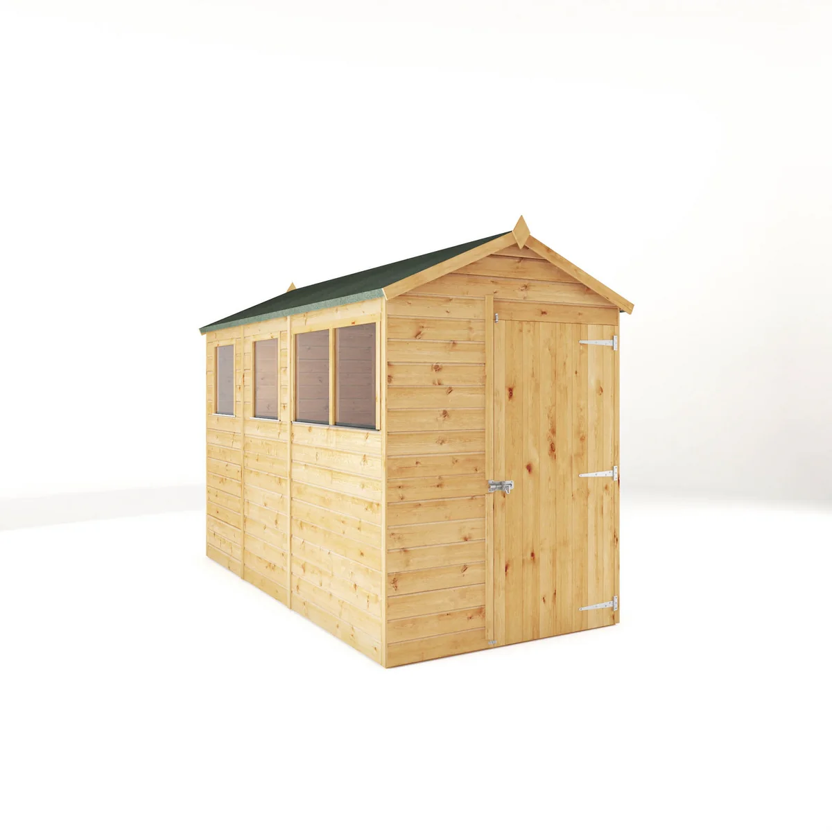 Mercia Modular 10' 3" x 5' 2" Apex Shed - Premium Dip Treated Shiplap - Image 9