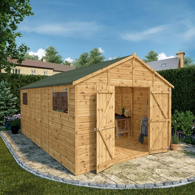 Mercia Premier 10' x 15' 7" Apex Workshop - Premium Pressure Treated Shiplap - Image 2
