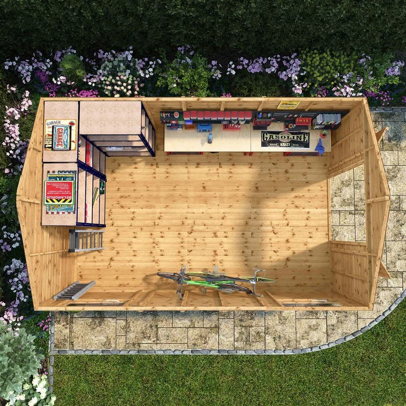 Mercia Premier 10' x 15' 7" Apex Workshop - Premium Pressure Treated Shiplap - Image 3