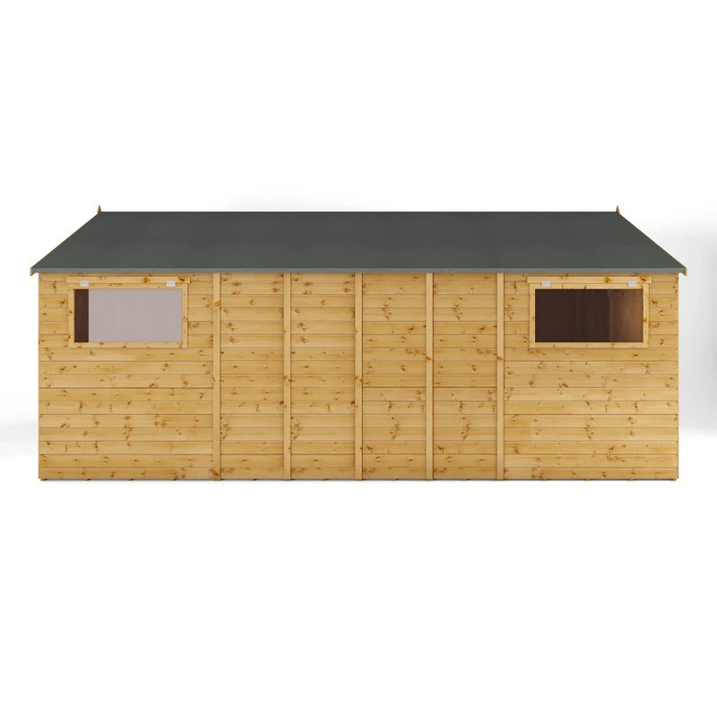 Mercia Premier 10' x 17' 7" Apex Workshop - Premium Dip Treated Shiplap - Image 8