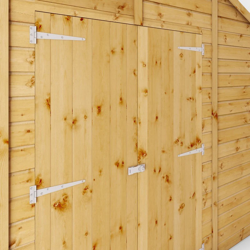 Mercia Premier 13' 8" x 10' Apex Workshop - Premium Dip Treated Shiplap - Image 6