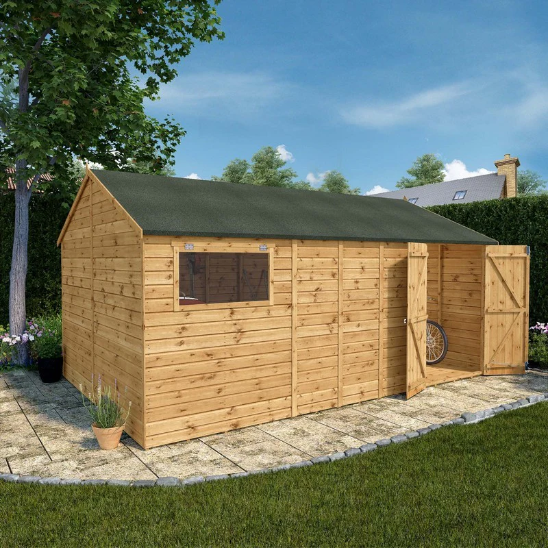Mercia Premier 15' 7" x 10' Reverse Apex Workshop - Premium Pressure Treated Shiplap - Image 2