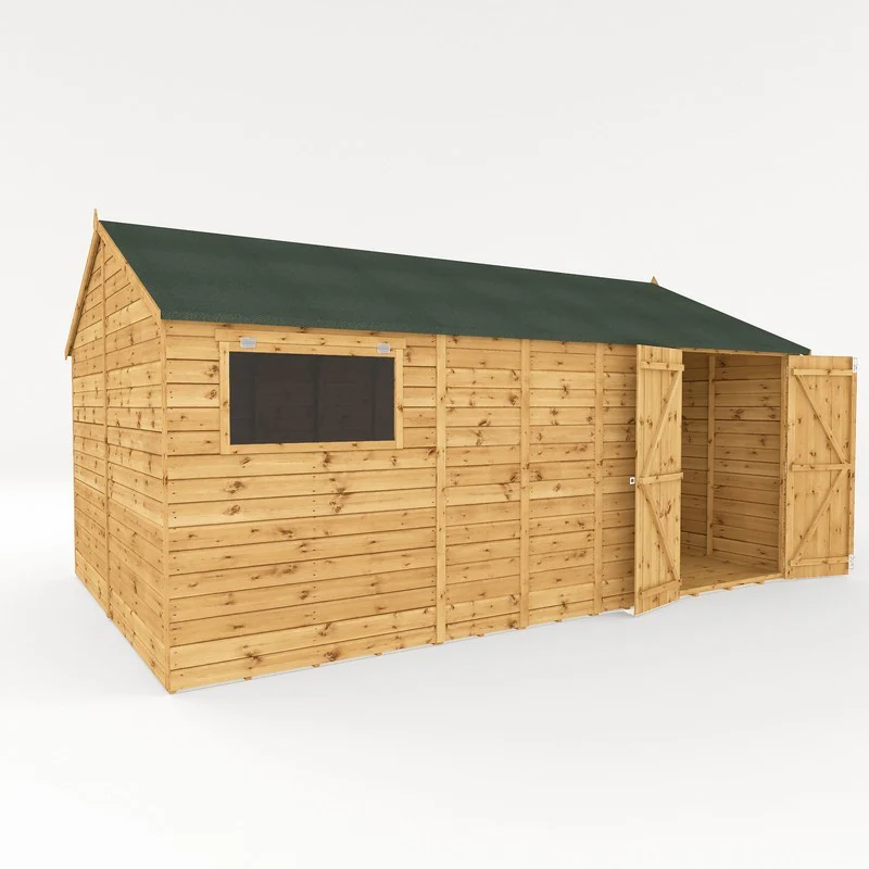 Mercia Premier 15' 7" x 10' Reverse Apex Workshop - Premium Pressure Treated Shiplap - Image 6