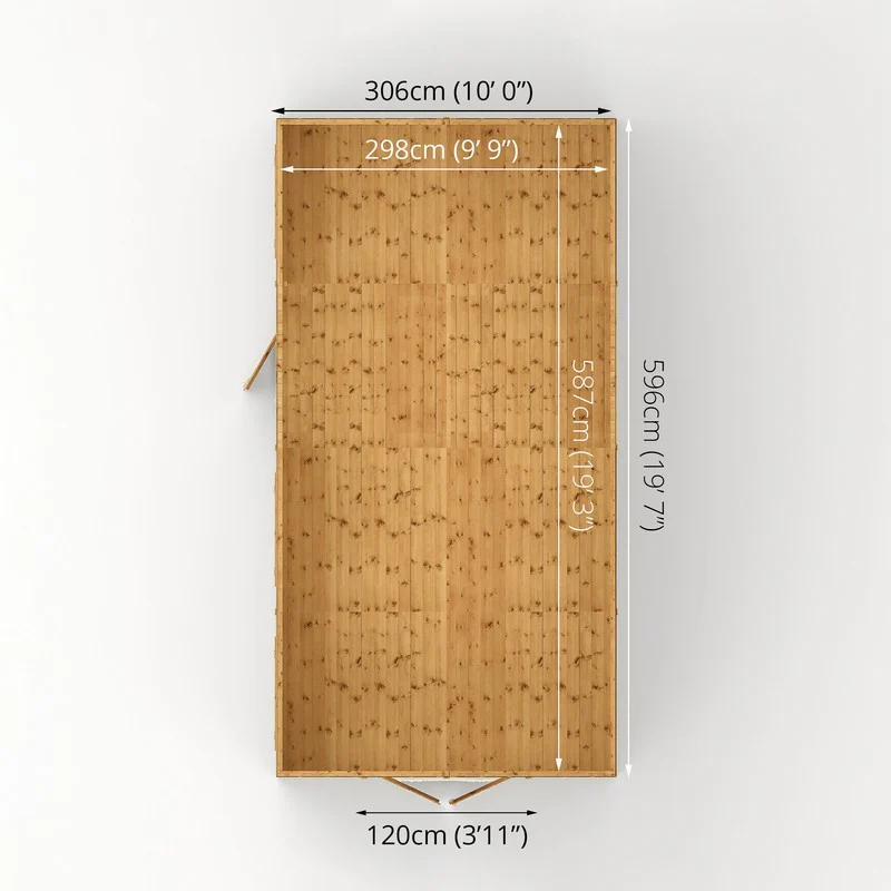 Mercia Premier 9' 8" x 19' 6" Apex Workshop - Premium Pressure Treated Shiplap - Image 10