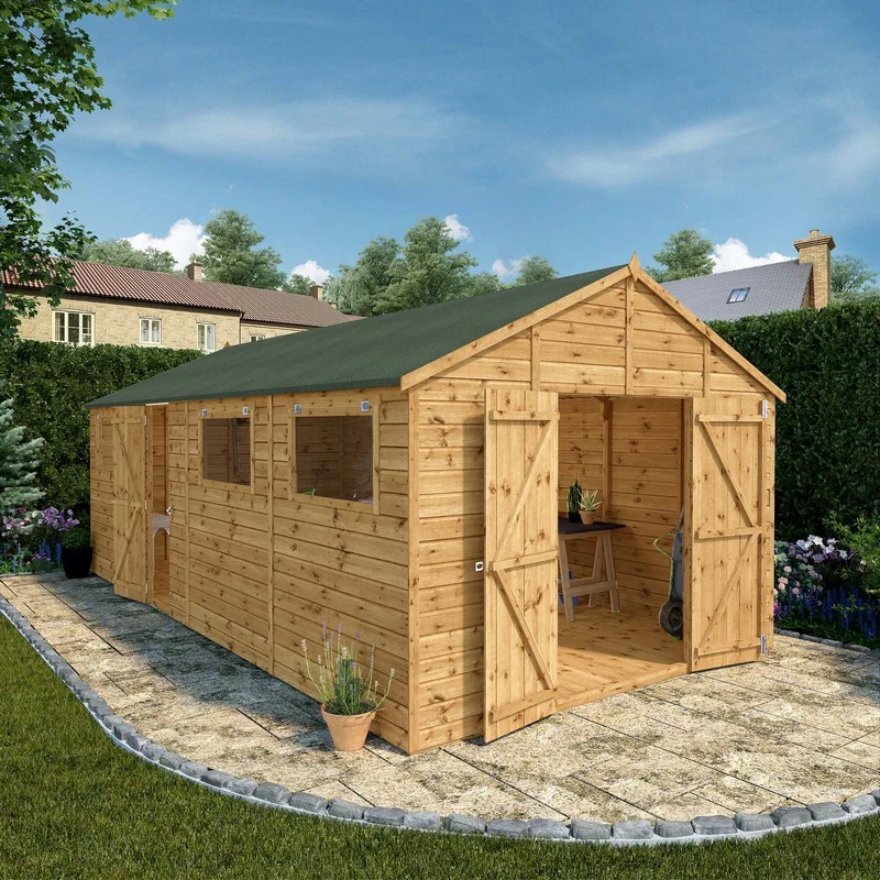 Mercia Premier 9' 8" x 19' 6" Apex Workshop - Premium Pressure Treated Shiplap - Image 2