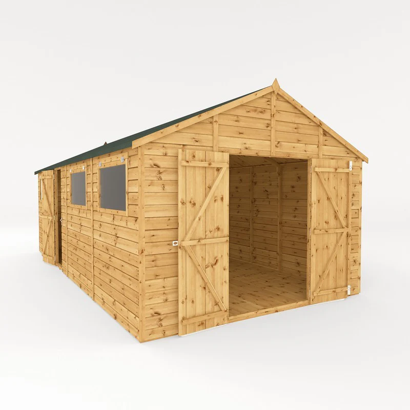 Mercia Premier 9' 8" x 19' 6" Apex Workshop - Premium Pressure Treated Shiplap - Image 6