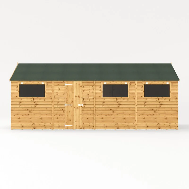 Mercia Premier 9' 8" x 19' 6" Apex Workshop - Premium Pressure Treated Shiplap - Image 8