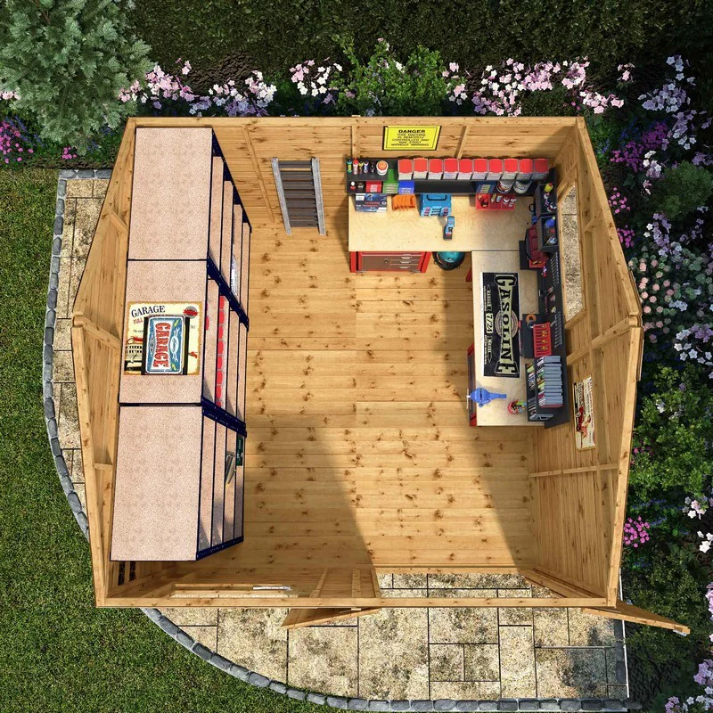 Mercia Premier 9' 9" x 10' Reverse Apex Workshop - Premium Pressure Treated Shiplap - Image 3
