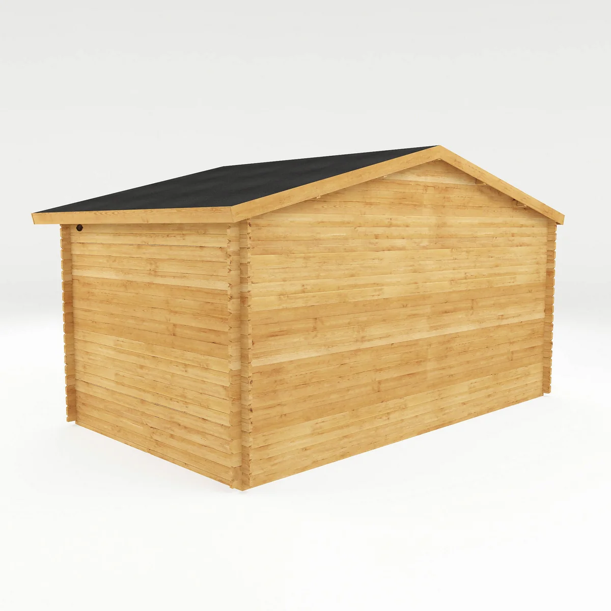 Mercia Retreat 11' 3" x 16' 10" Apex Log Cabin - Premium 44mm Cladding Loglap - Grey UPVC - Image 6