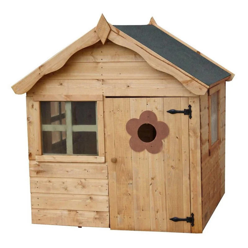 Mercia Snug 4' 7" x 4' Apex Children's Playhouse - Premium Dip Treated Shiplap - Image 2