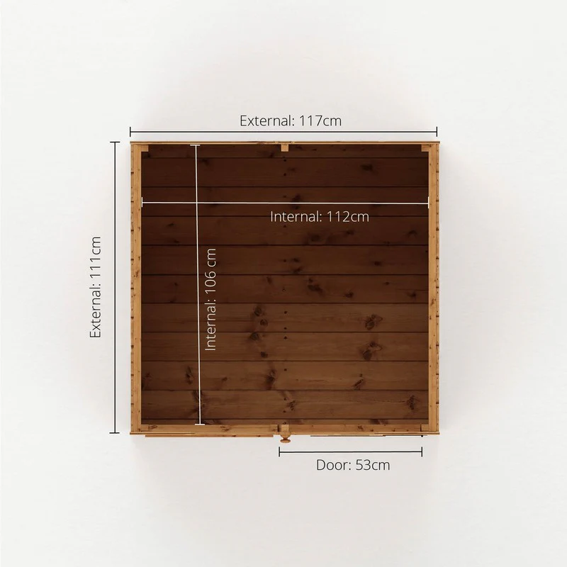Mercia Snug 4' 7" x 4' Apex Children's Playhouse - Premium Dip Treated Shiplap - Image 8