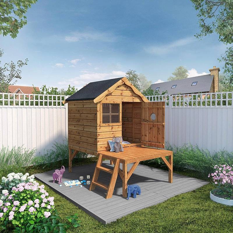 Mercia Snug 7' 1" x 6' 1" Apex Children's Playhouse - Premium Dip Treated Shiplap - Image 3