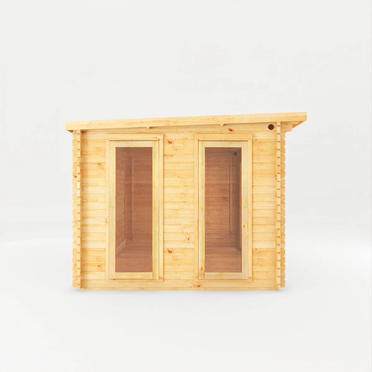 Mercia Studio 10' 11" x 22' 8" Pent Log Cabin - Premium 28mm Cladding Loglap - Image 8