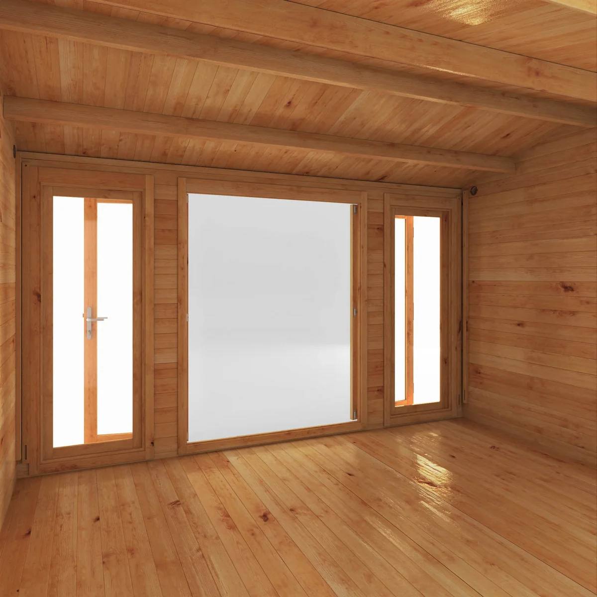 Mercia Studio 10' 3" x 13' 2" Apex Log Cabin - Premium 28mm Cladding Loglap - Image 3
