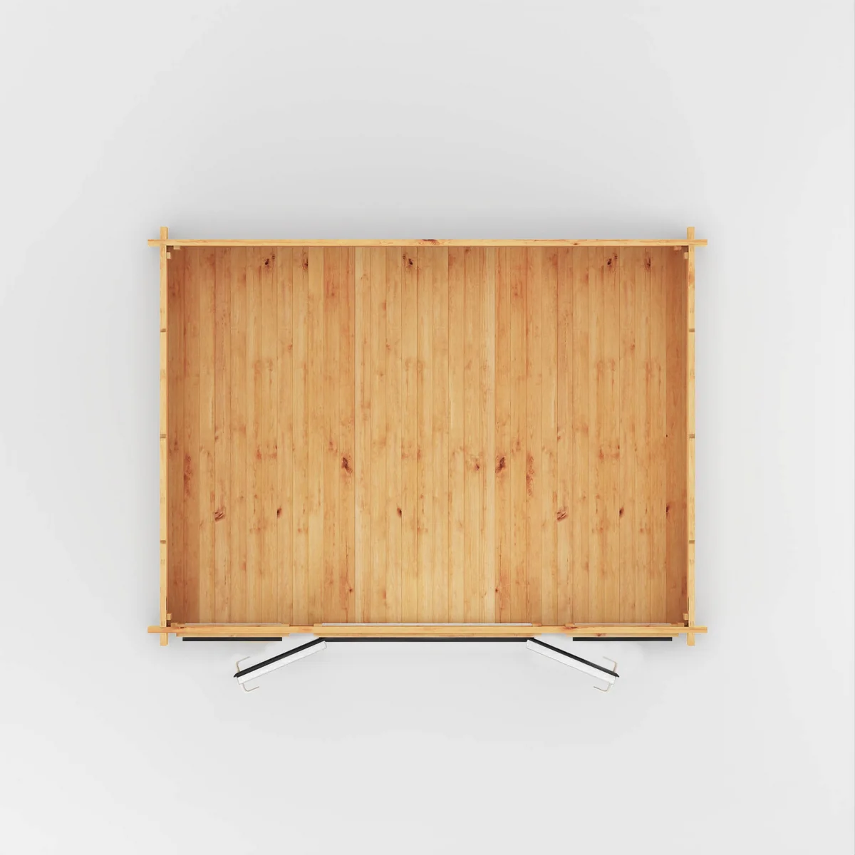 Mercia Studio 10' 3" x 13' 2" Apex Log Cabin - Premium 44mm Cladding Loglap - Grey UPVC - Image 9