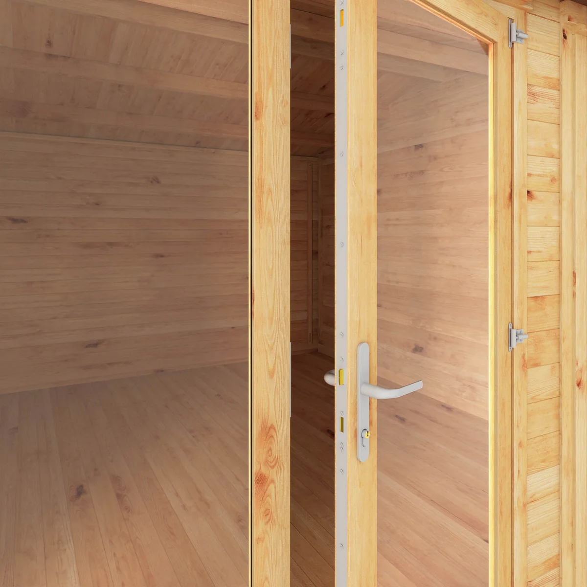 Mercia Studio 13' 7" x 16' 6" Apex Log Cabin - Premium 28mm Cladding Loglap - Image 5