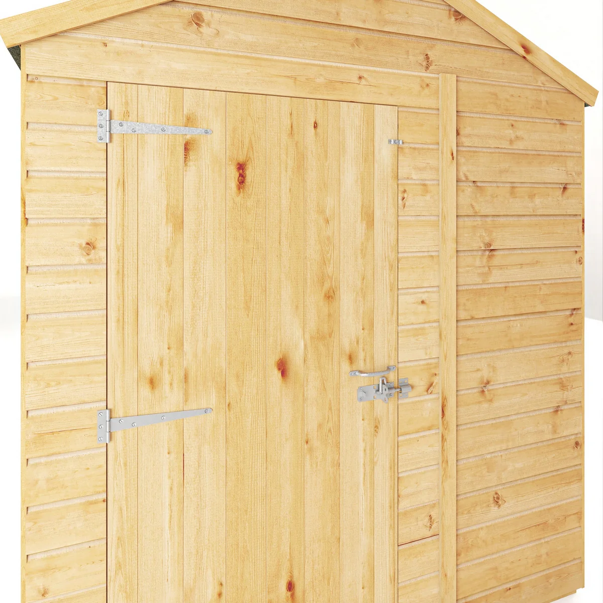 Mercia Woodsman 10' 1" x 6' 2" Apex Shed - Premium Dip Treated Shiplap - Styrene Windows - Image 4