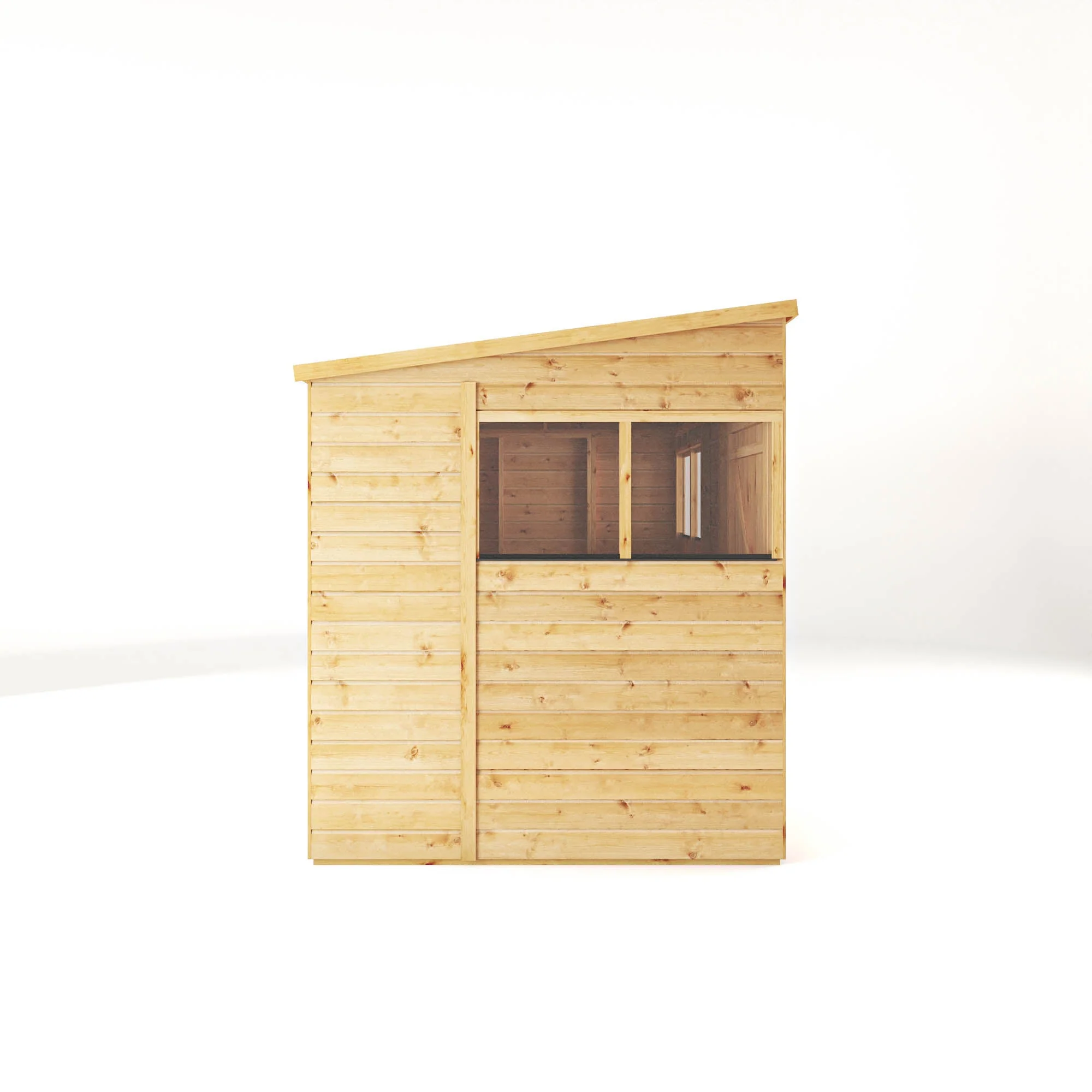 Mercia Woodsman 10' 3" x 6' 2" Pent Shed - Premium Dip Treated Shiplap - Styrene Windows - Image 10