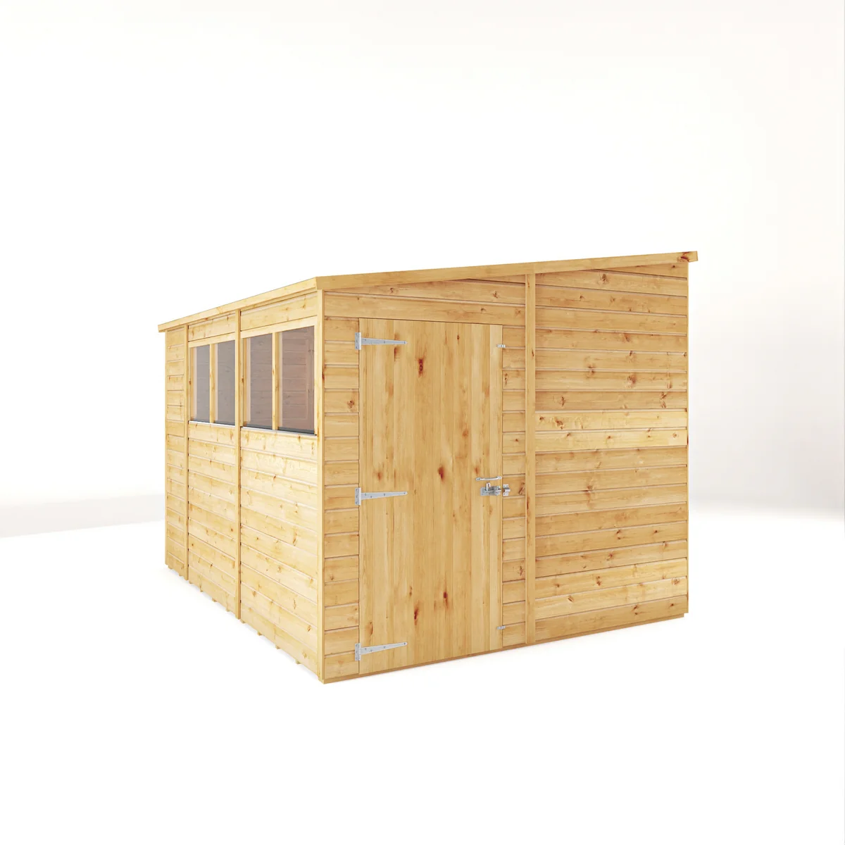 Mercia Woodsman 10' 3" x 8' 1" Pent Shed - Premium Dip Treated Shiplap - Glass Windows - Image 10