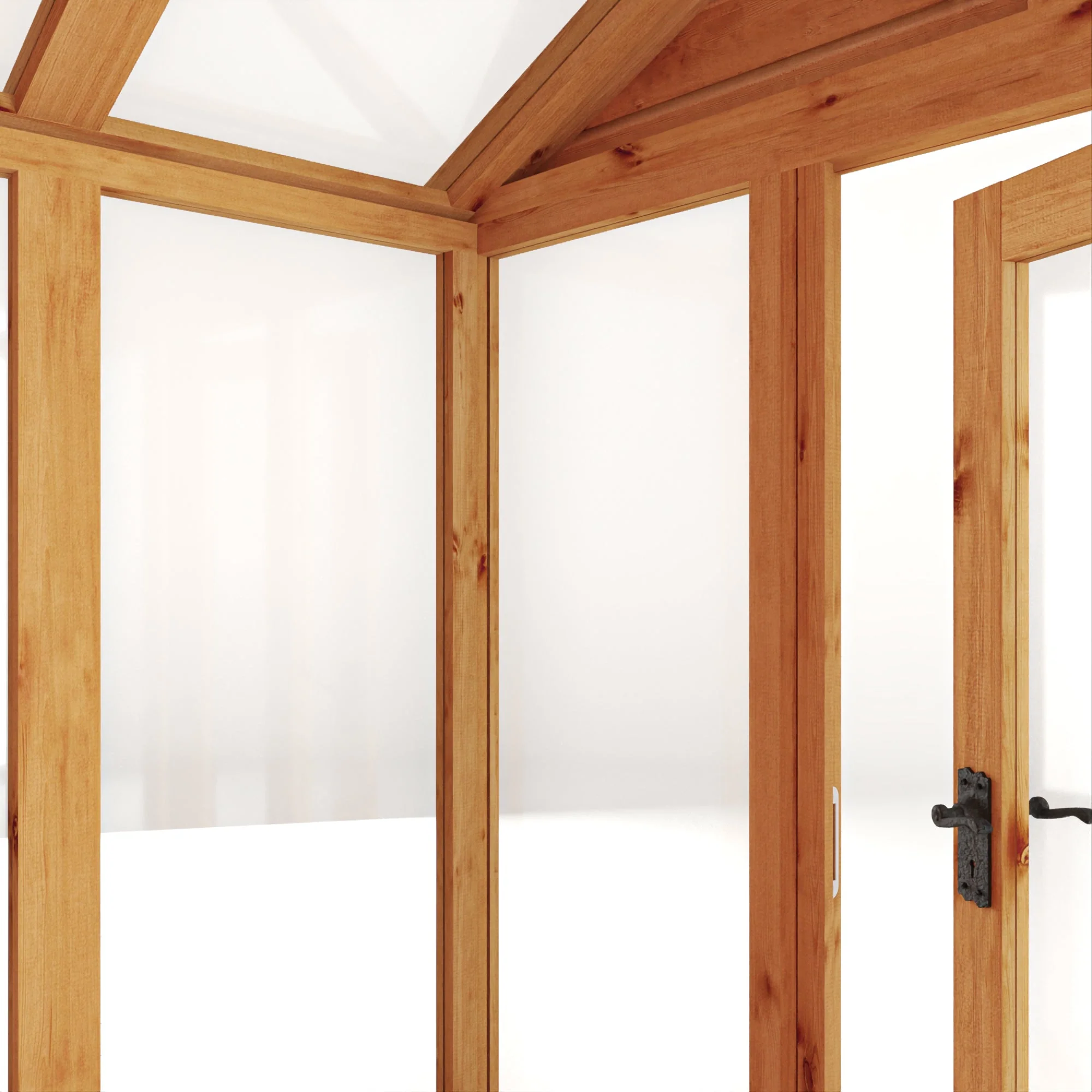 Mercia Woodsman 10' 4" x 6' 3" Apex Combi Greenhouse Shed - Premium Dip Treated Shiplap- Styrene Windows - Image 5