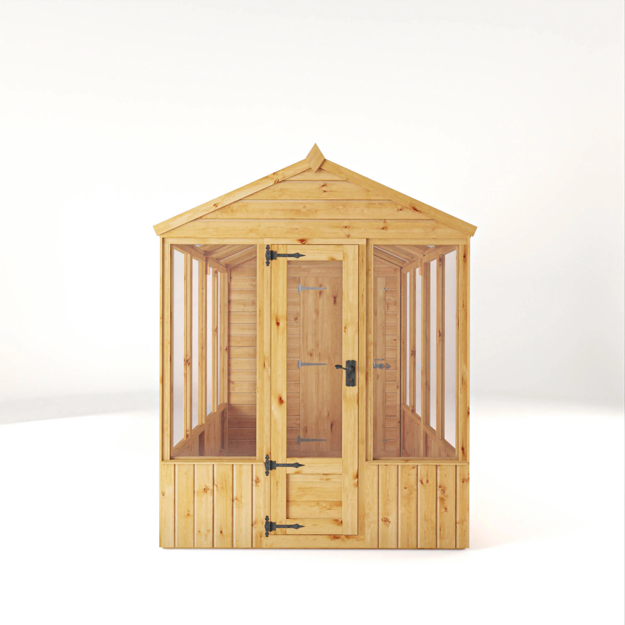 Mercia Woodsman 14' 2" x 6' 3" Apex Combi Greenhouse Shed - Premium Dip Treated Shiplap- Glass Windows - Image 9
