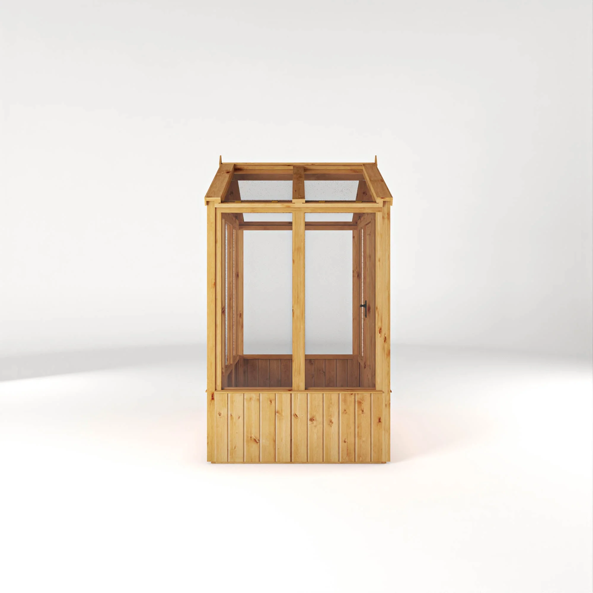 Mercia Woodsman 4' 3" x 6' 1" Apex Greenhouse - Premium Dip Treated Shiplap- Glass Windows - Image 3