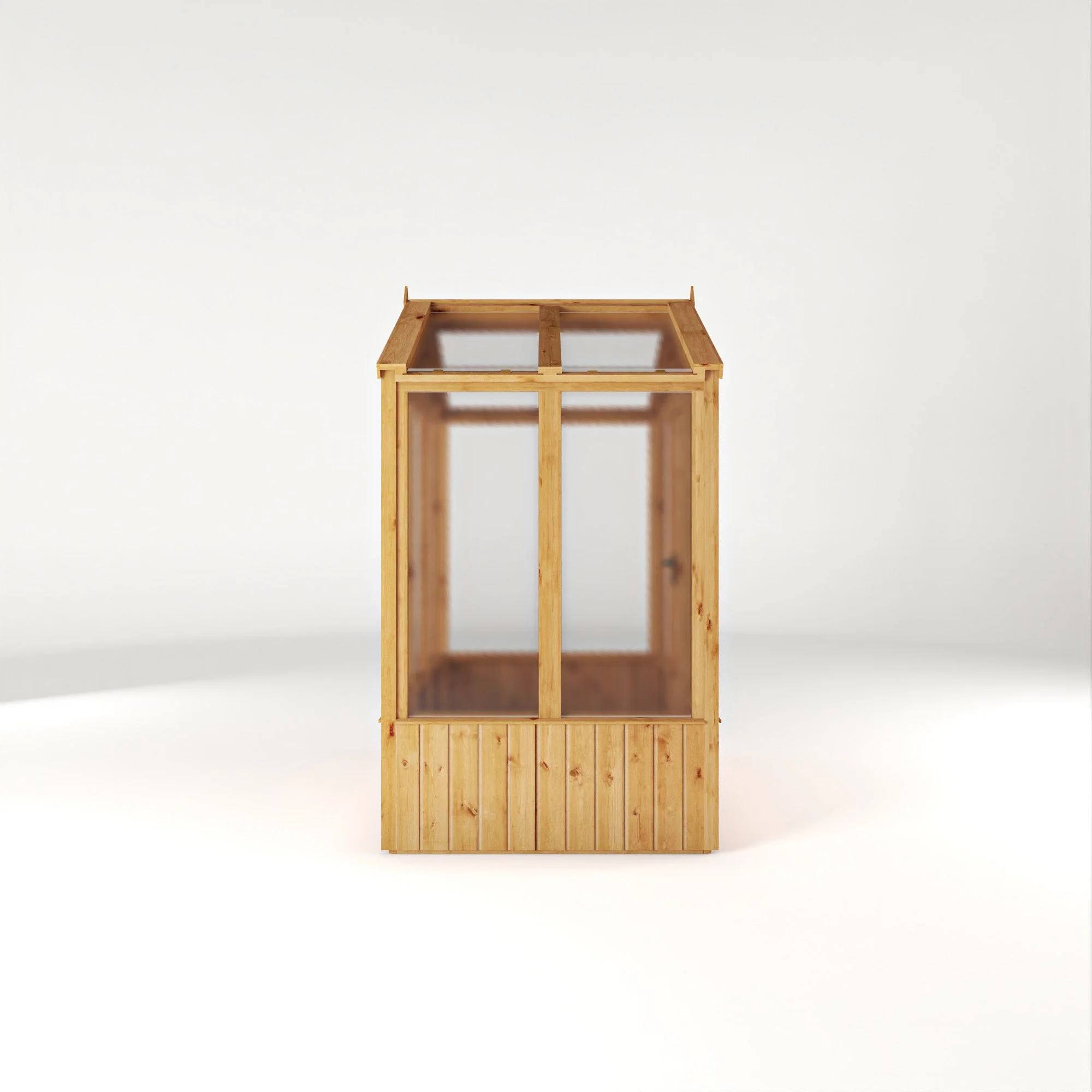 Mercia Woodsman 4' 3" x 6' 1" Apex Greenhouse - Premium Dip Treated Shiplap- Polycarbonate Windows - Image 10