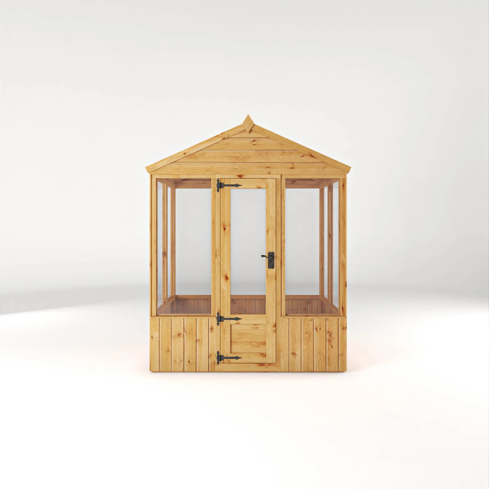 Mercia Woodsman 4' 3" x 6' 1" Apex Greenhouse - Premium Dip Treated Shiplap- Styrene Windows - Image 10