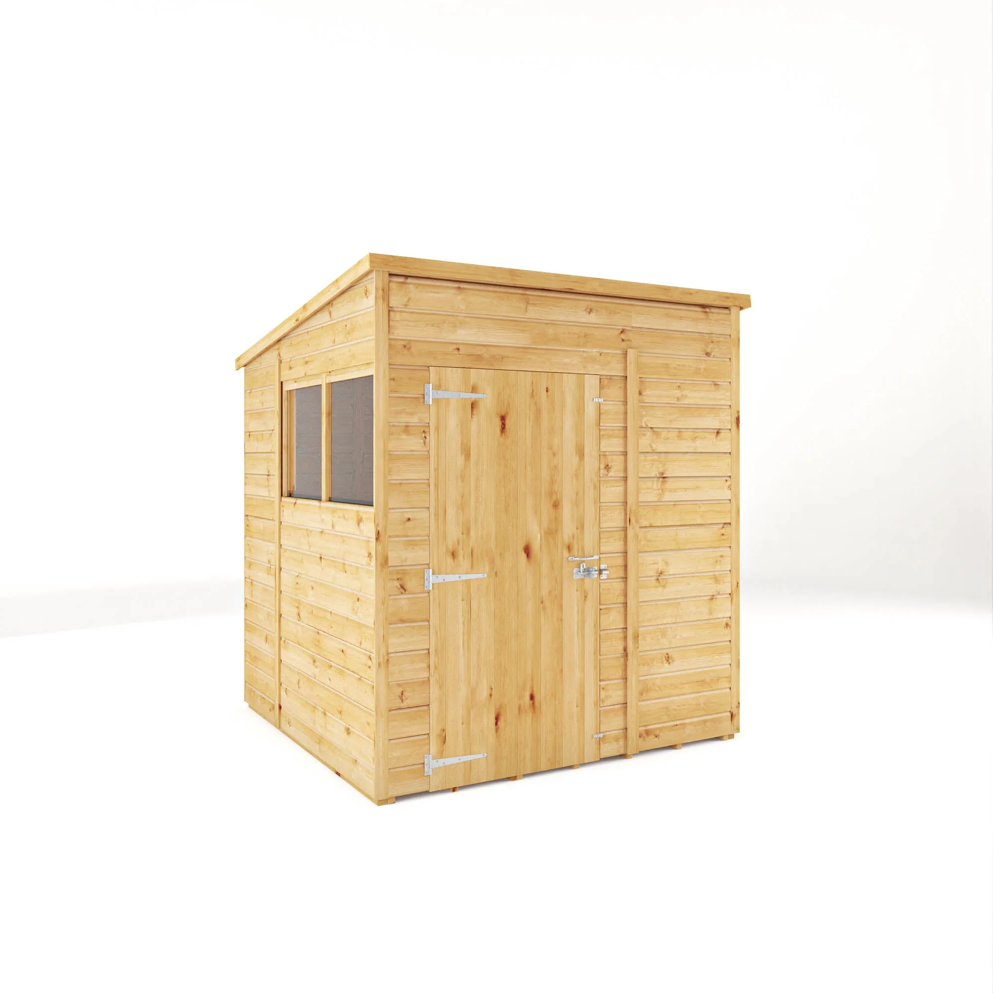 Mercia Woodsman 5' 11" x 5' 10" Pent Shed - Premium Dip Treated Shiplap - Styrene Windows - Image 12