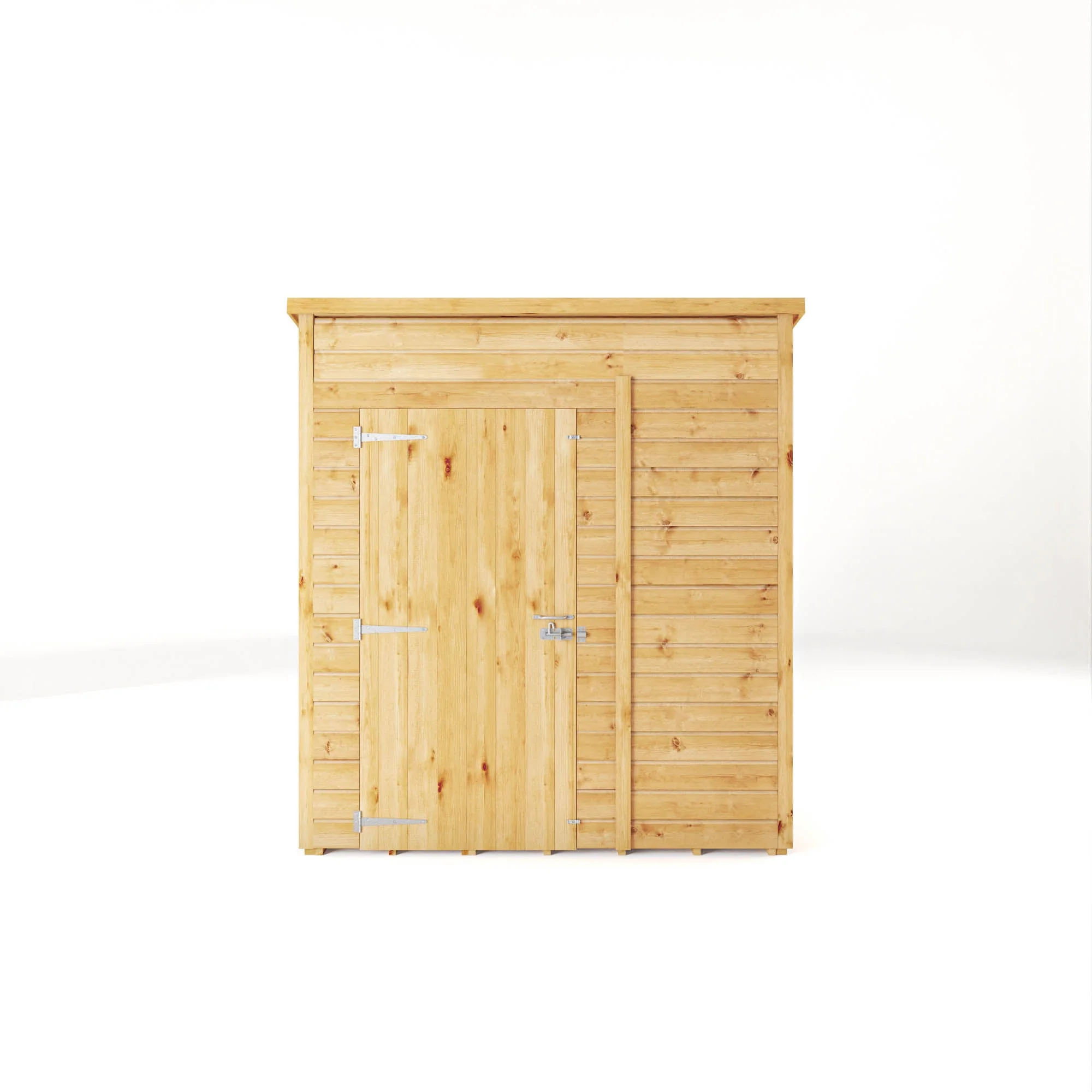 Mercia Woodsman 5' 11" x 5' 10" Pent Shed - Premium Dip Treated Shiplap - Styrene Windows - Image 4