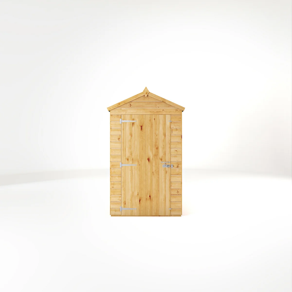 Mercia Woodsman 6' 3" x 4' 3" Apex Shed - Premium Dip Treated Shiplap - Glass Windows - Image 7
