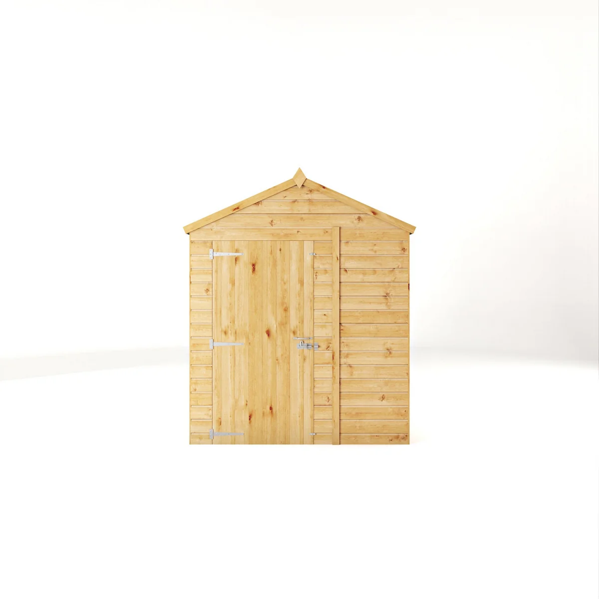 Mercia Woodsman 6' 3" x 6' 2" Apex Shed - Premium Dip Treated Shiplap - Styrene Windows - Image 7