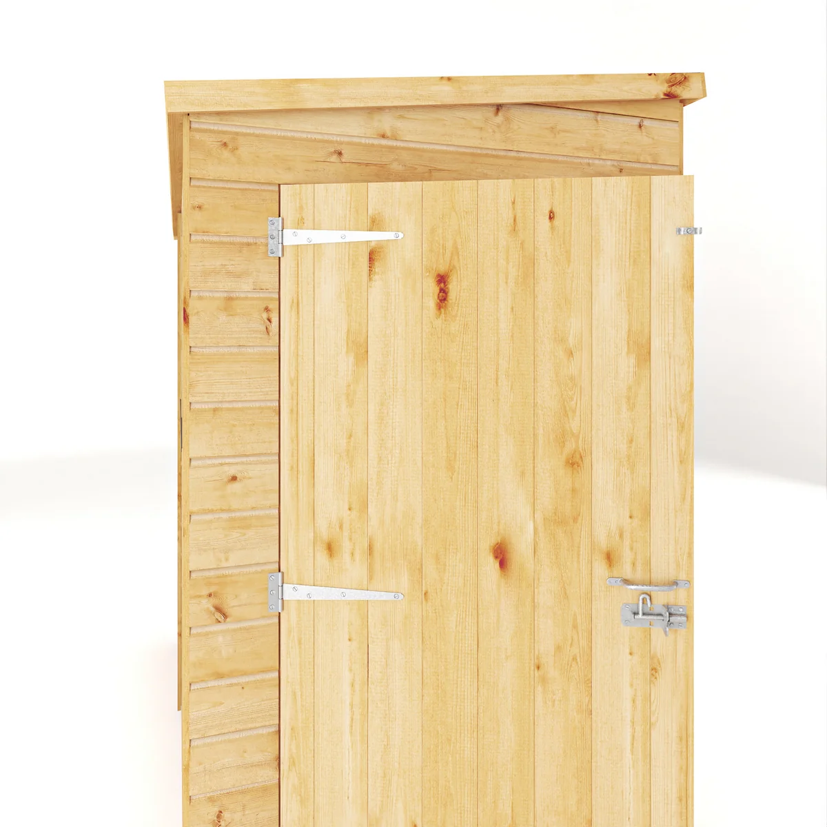 Mercia Woodsman 6' 5" x 4' 2" Pent Shed - Premium Dip Treated Shiplap - Glass Windows - Image 3