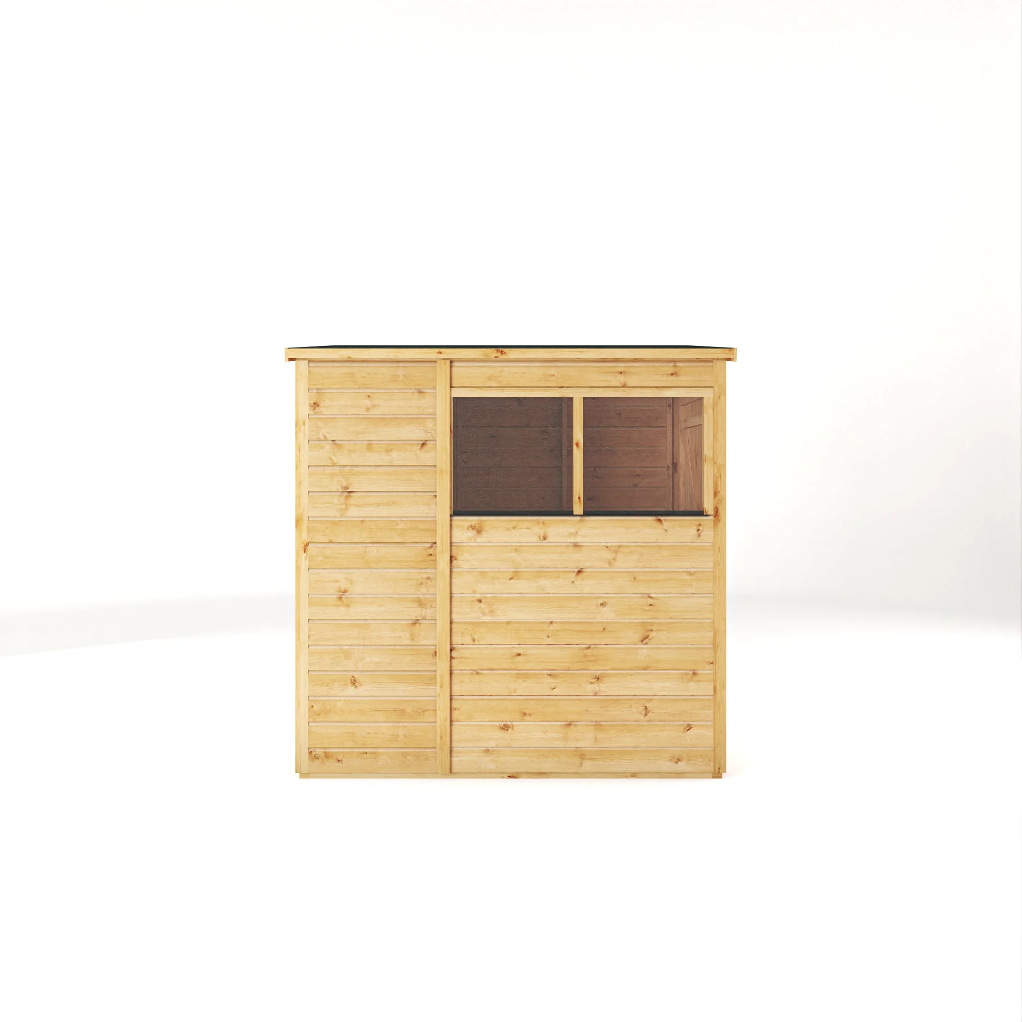 Mercia Woodsman 6' 5" x 4' 2" Pent Shed - Premium Dip Treated Shiplap - Styrene Windows - Image 9