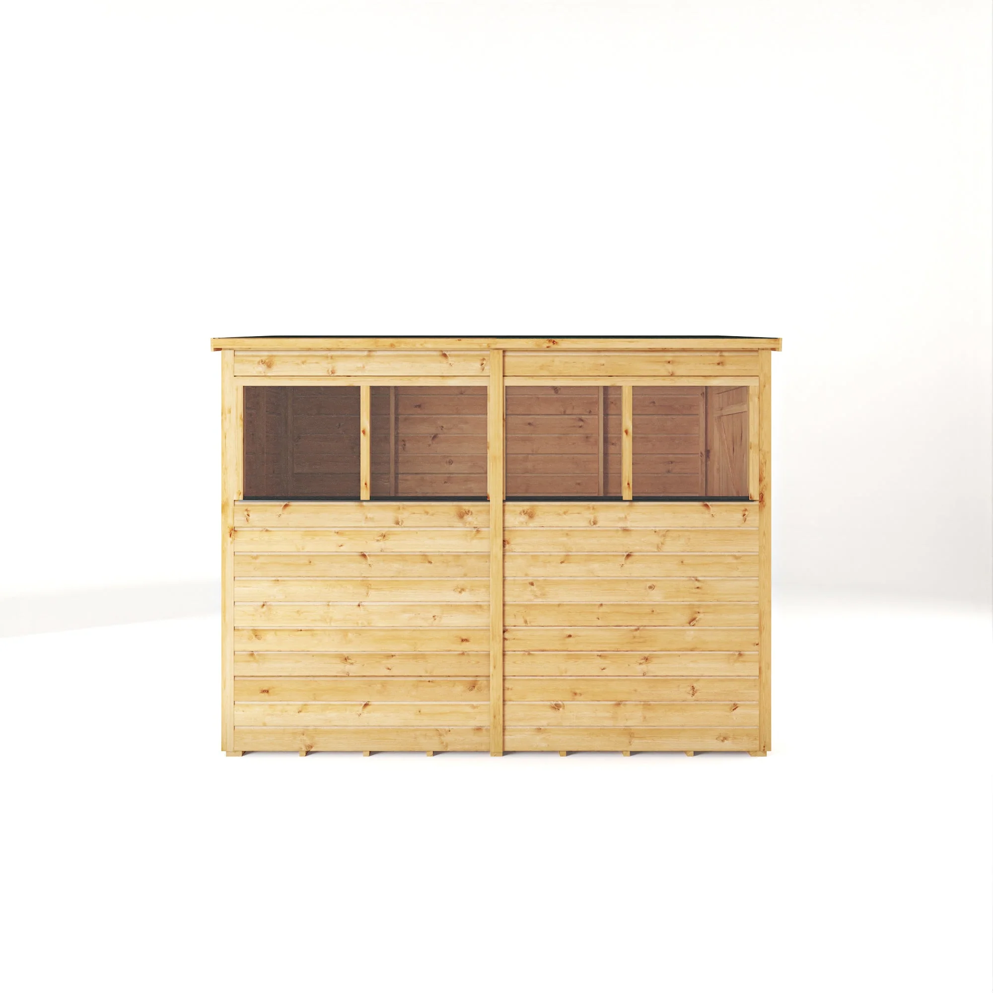 Mercia Woodsman 8' 1" x 3' 11" Pent Shed - Premium Dip Treated Shiplap - Styrene Windows - Image 10