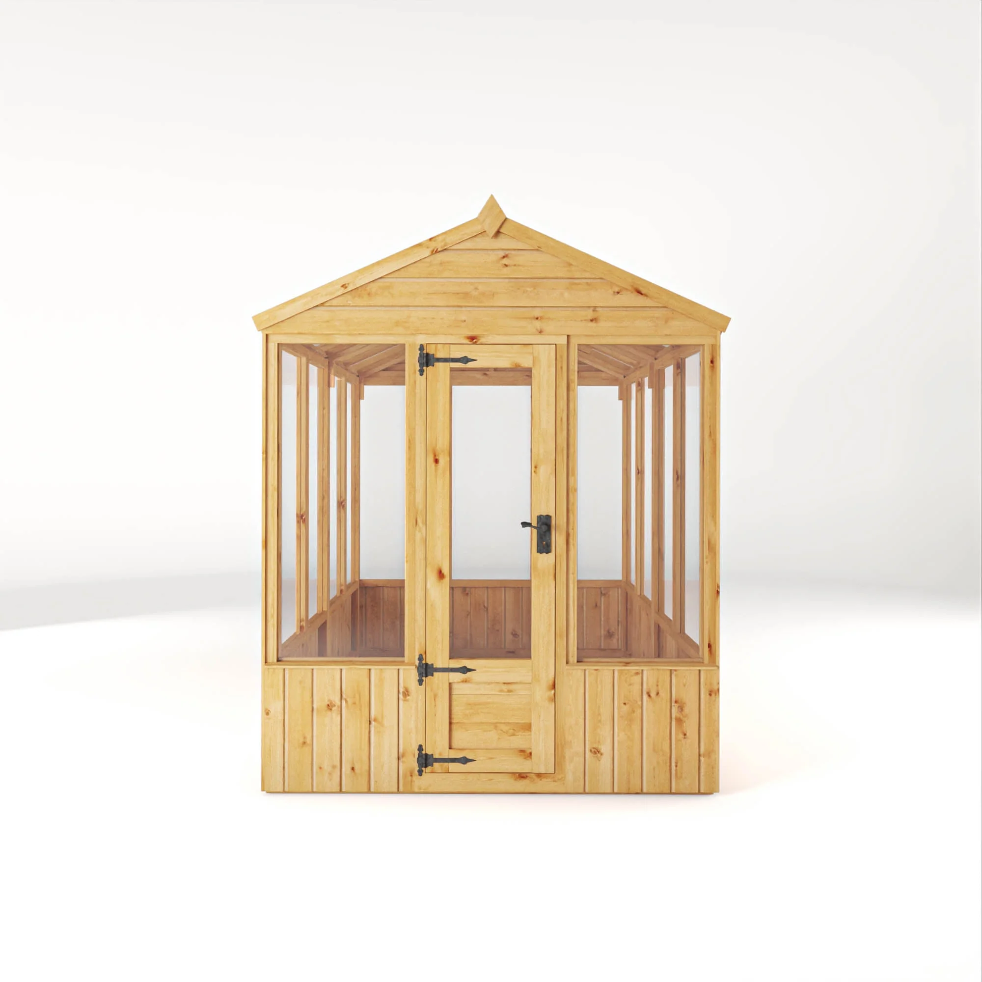 Mercia Woodsman 8' 2" x 6' 1" Apex Greenhouse - Premium Dip Treated Shiplap- Glass Windows - Image 8