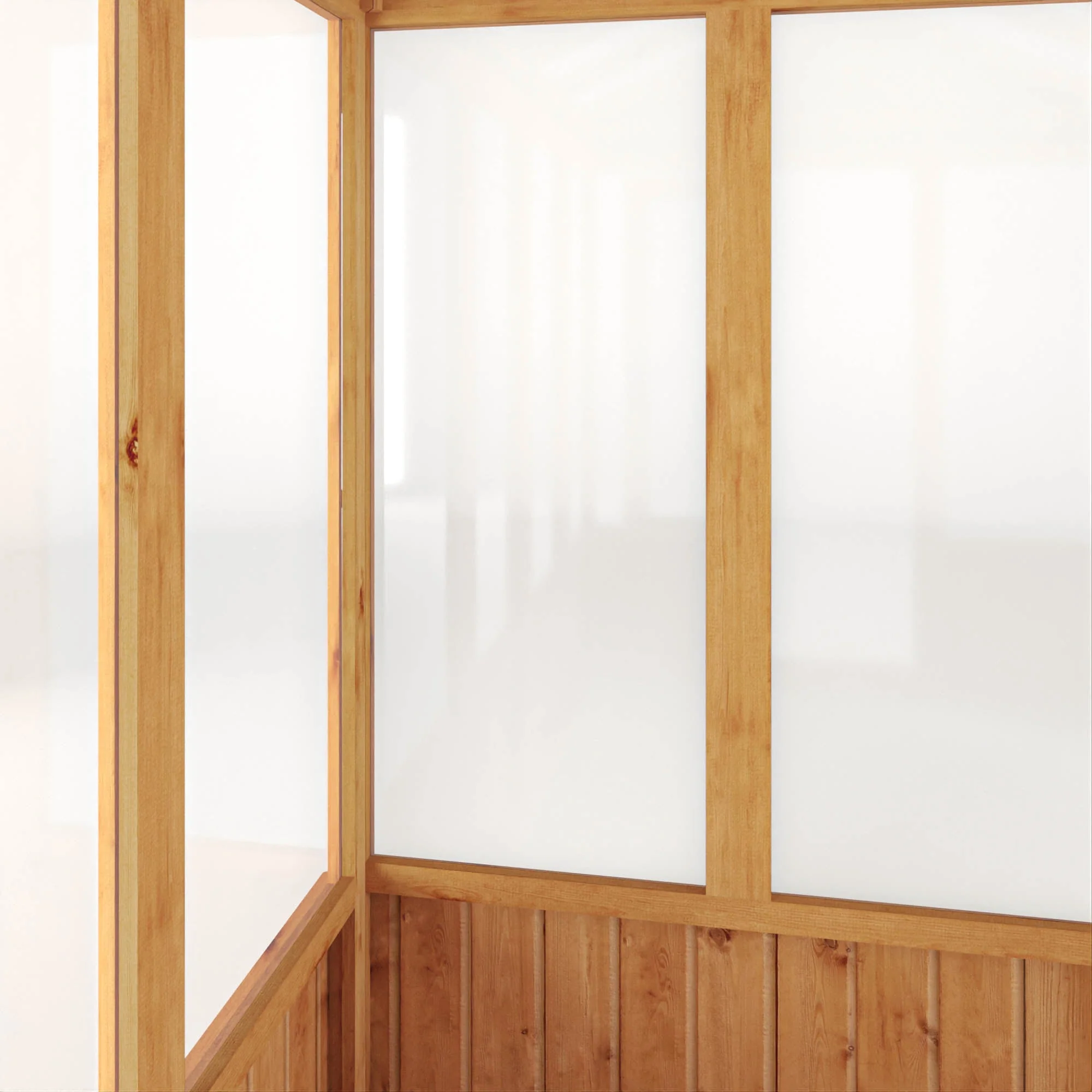 Mercia Woodsman 8' 2" x 6' 1" Apex Greenhouse - Premium Dip Treated Shiplap- Styrene Windows - Image 5