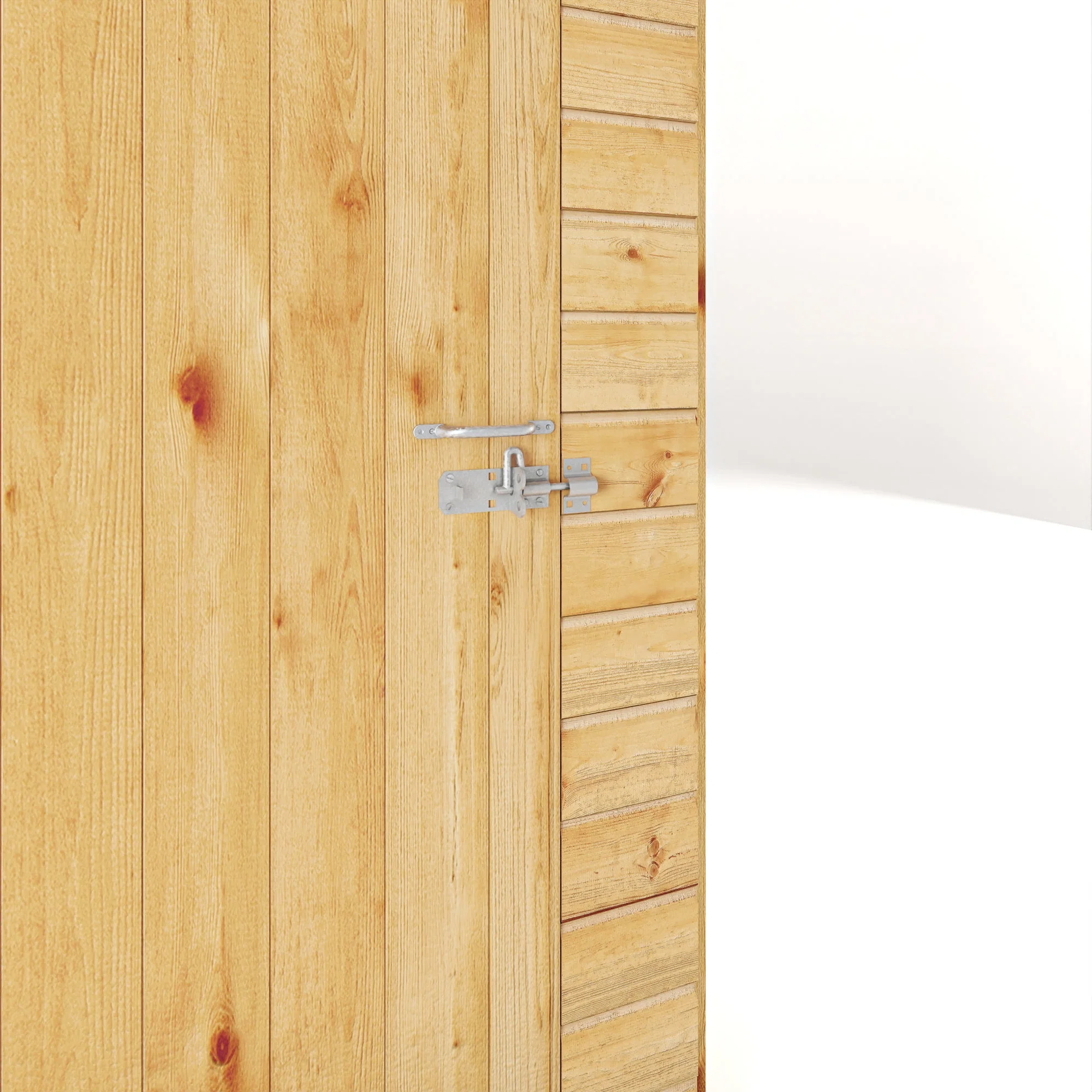 Mercia Woodsman 8' 4" x 6' 2" Pent Shed - Premium Dip Treated Shiplap - Styrene Windows - Image 12