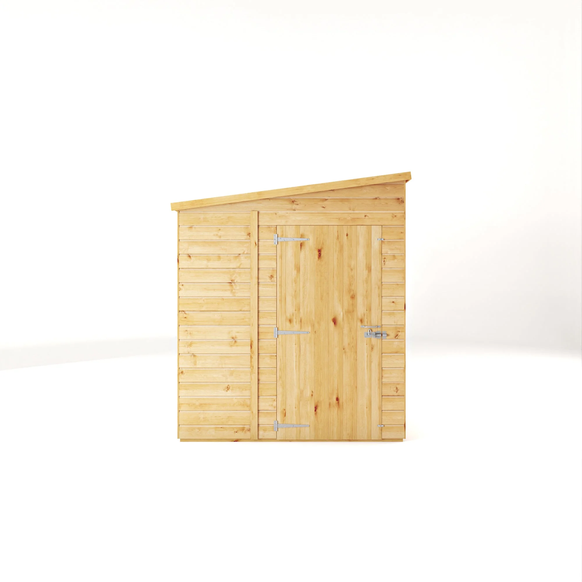 Mercia Woodsman 8' 4" x 6' 2" Pent Shed - Premium Dip Treated Shiplap - Styrene Windows - Image 9