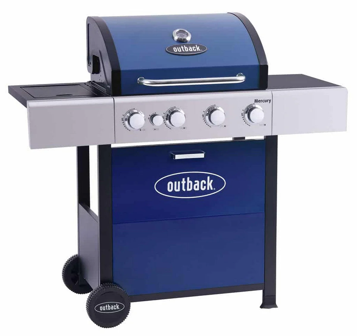Mercury Gas BBQ 4 Burner Steel & Enamel 131cm by Outback - Image 2