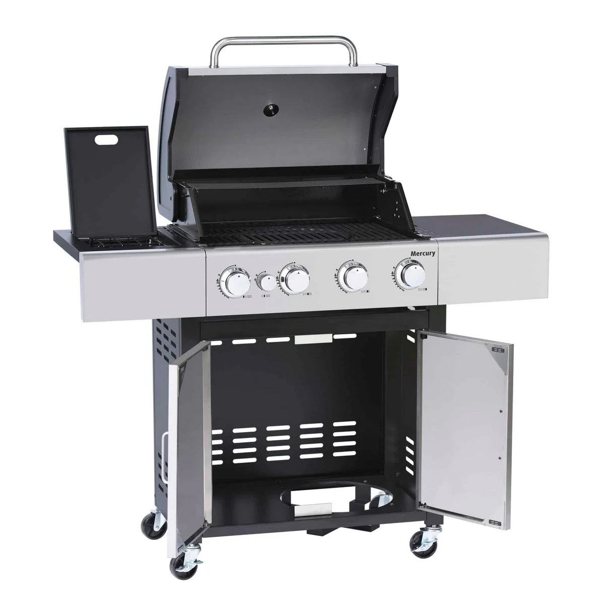 Mercury Gas BBQ 4 Burner Steel & Enamel 130cm by Outback - Image 3