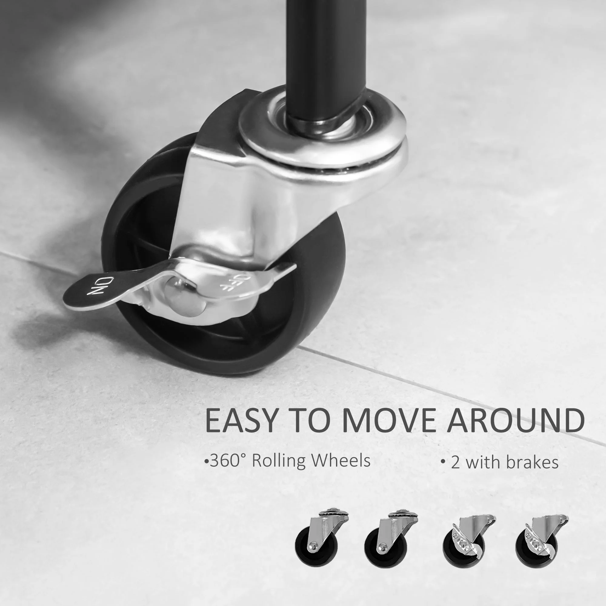 Metal Clothes Rack with Shoe Storage - Image 7