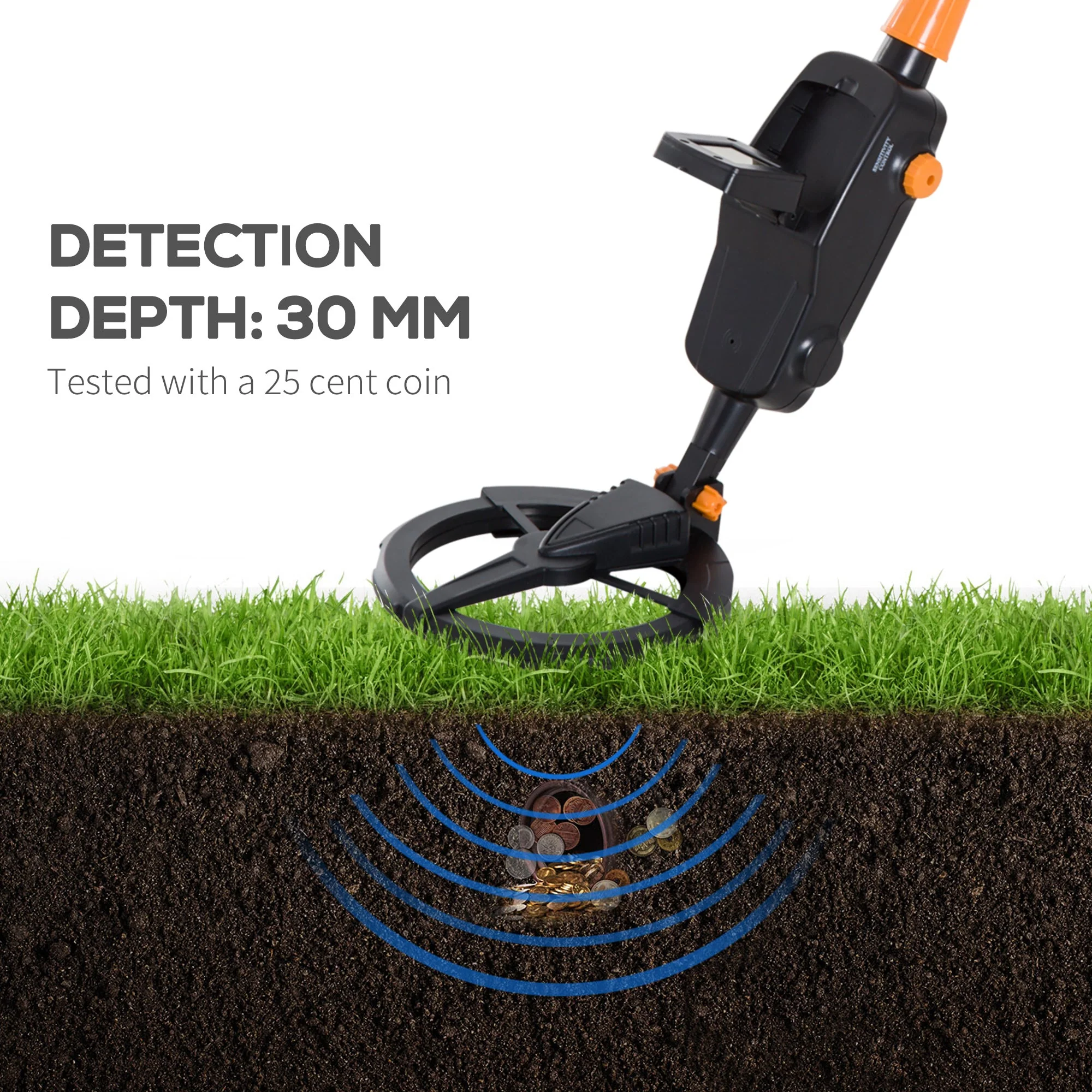 Metal Detector Underground Gold Coin Digger Searcher Treasure Jewelry Hunter with LCD Display for Junior and Beginner - Image 6