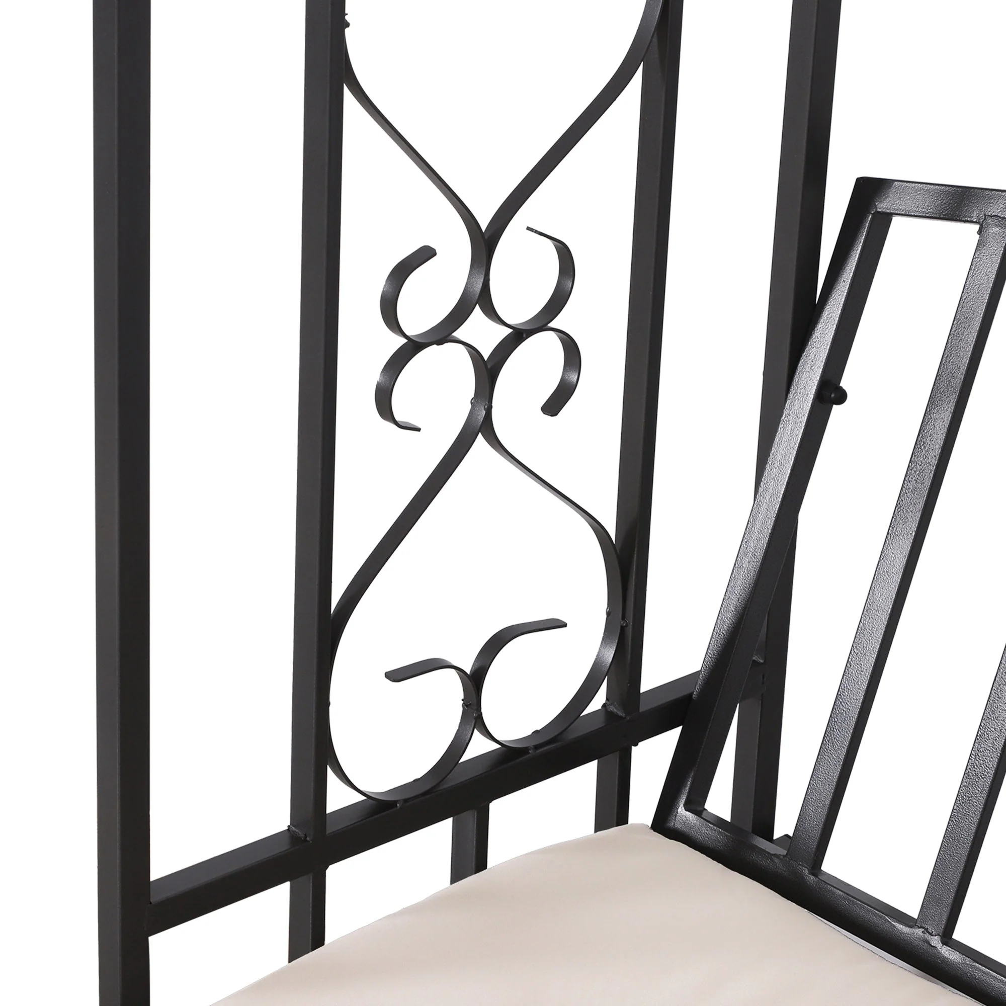 Metal Frame Bench W/Arch - Image 7