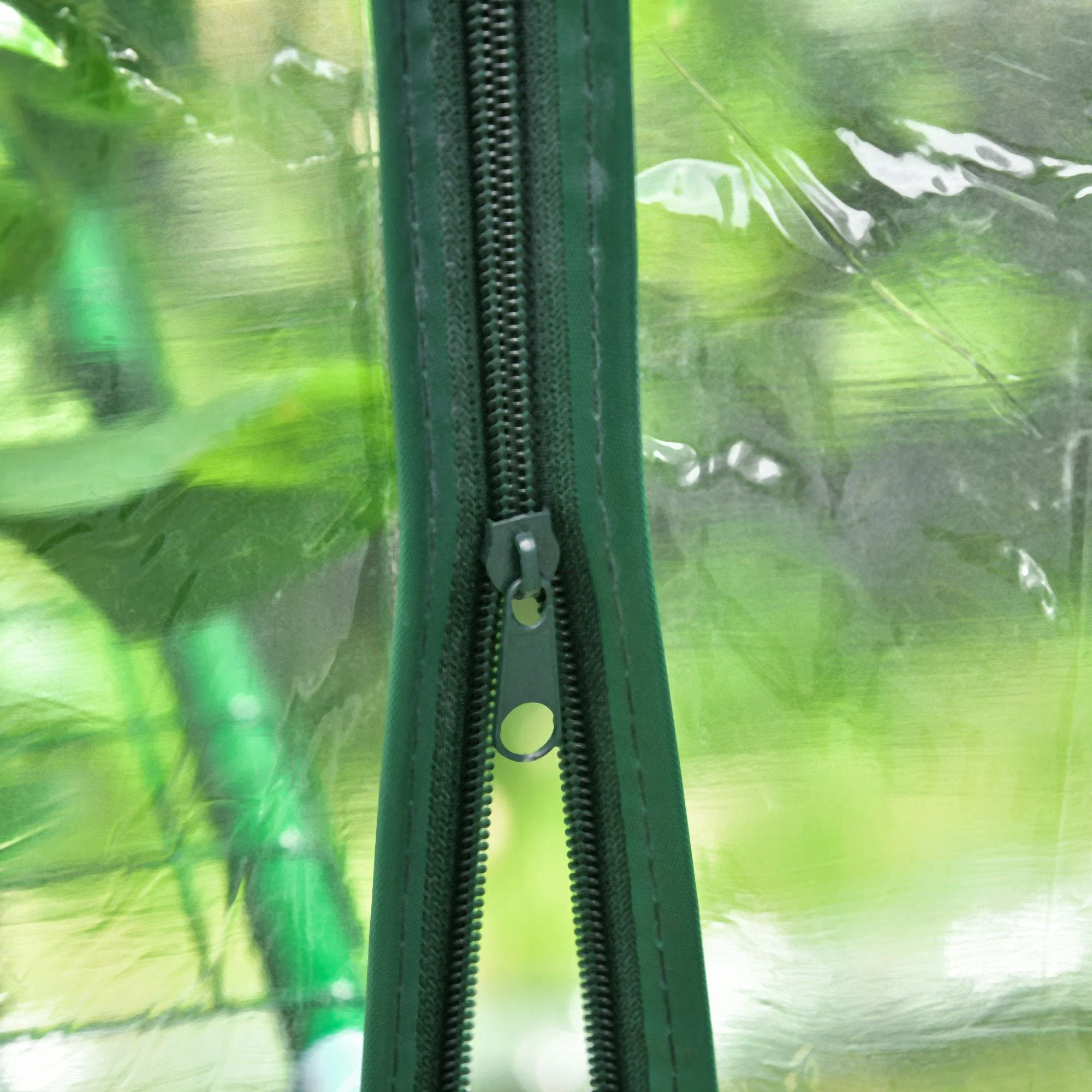 Metal Frame Walk in Grow Herb Plant Portable Greenhouse Transparent 143 L x 143W x 195H cm - Image 8
