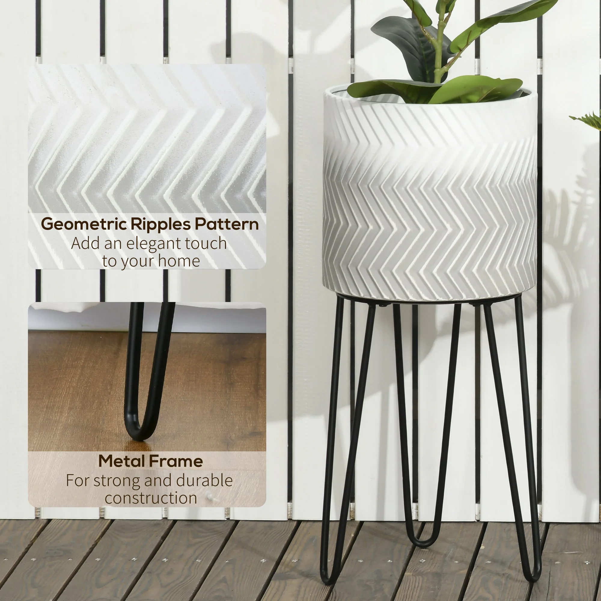 Metal Plant Stand Set of 2 with Legs - Image 5