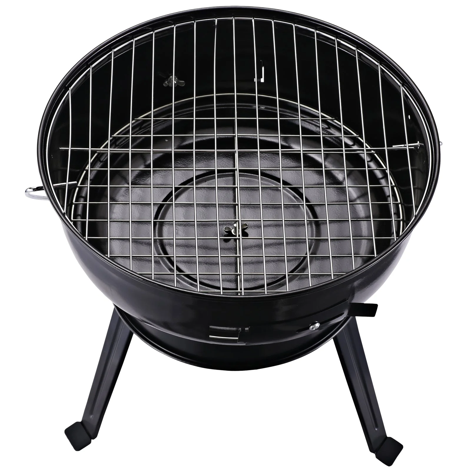 Metal Portable Tripod Charcoal BBQ Grill Black - Image 9