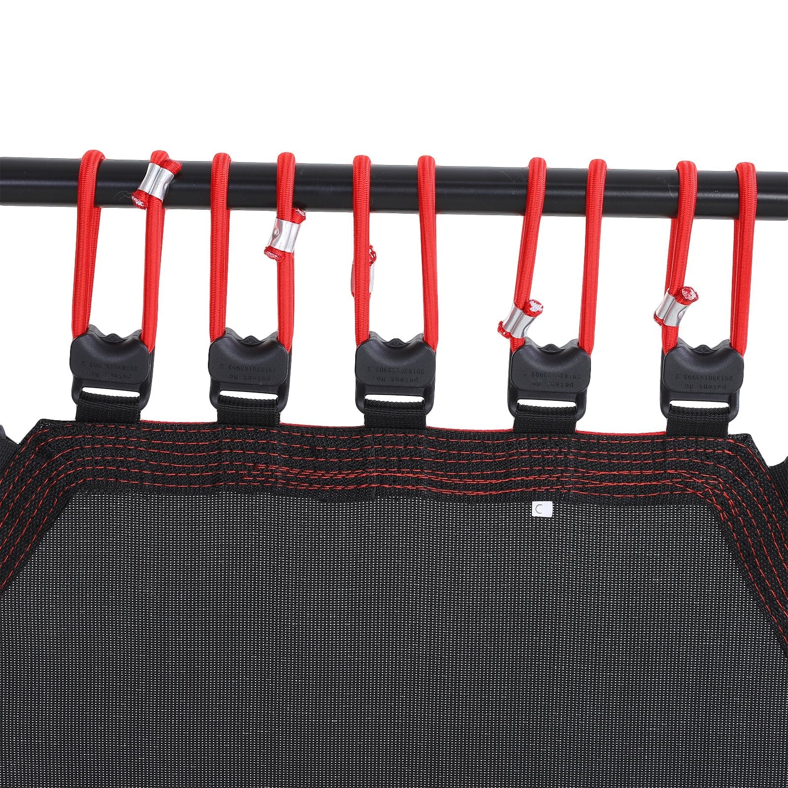 Mini Hexagon Steel Frame Trampoline with Anti-slip Rubber Pads Red - Image 8