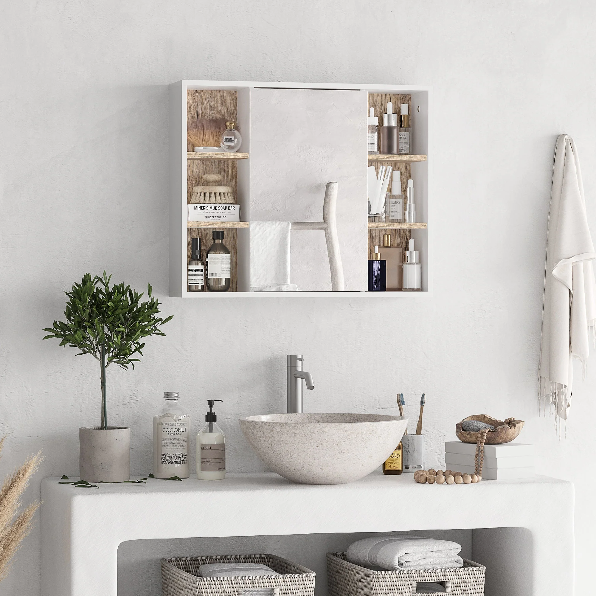 Mirrored Bathroom Wall Cabinet - Image 2
